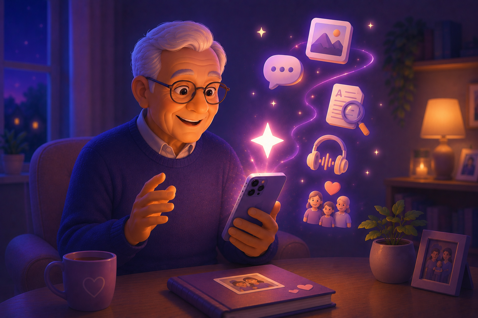 A grandparent using Wenova